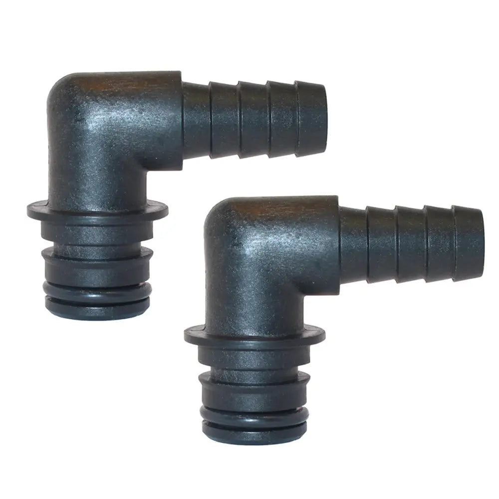 Jabsco Port Kit 90-Degree Elbow 1/2 inch Hose Fitting Pair - Part Number 30651-1000