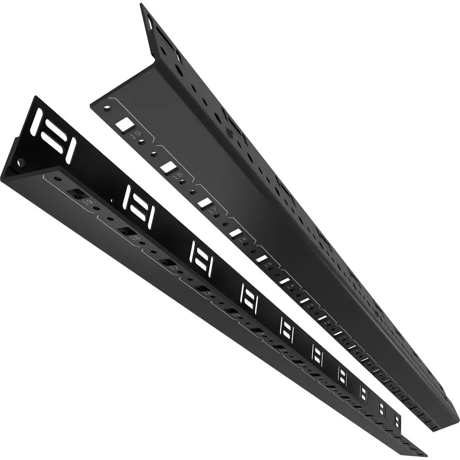 Legrand Middle Atlantic BGR Rack Rail – 19-Inch, 41U Steel Rack Mount with Cable Management in Black
