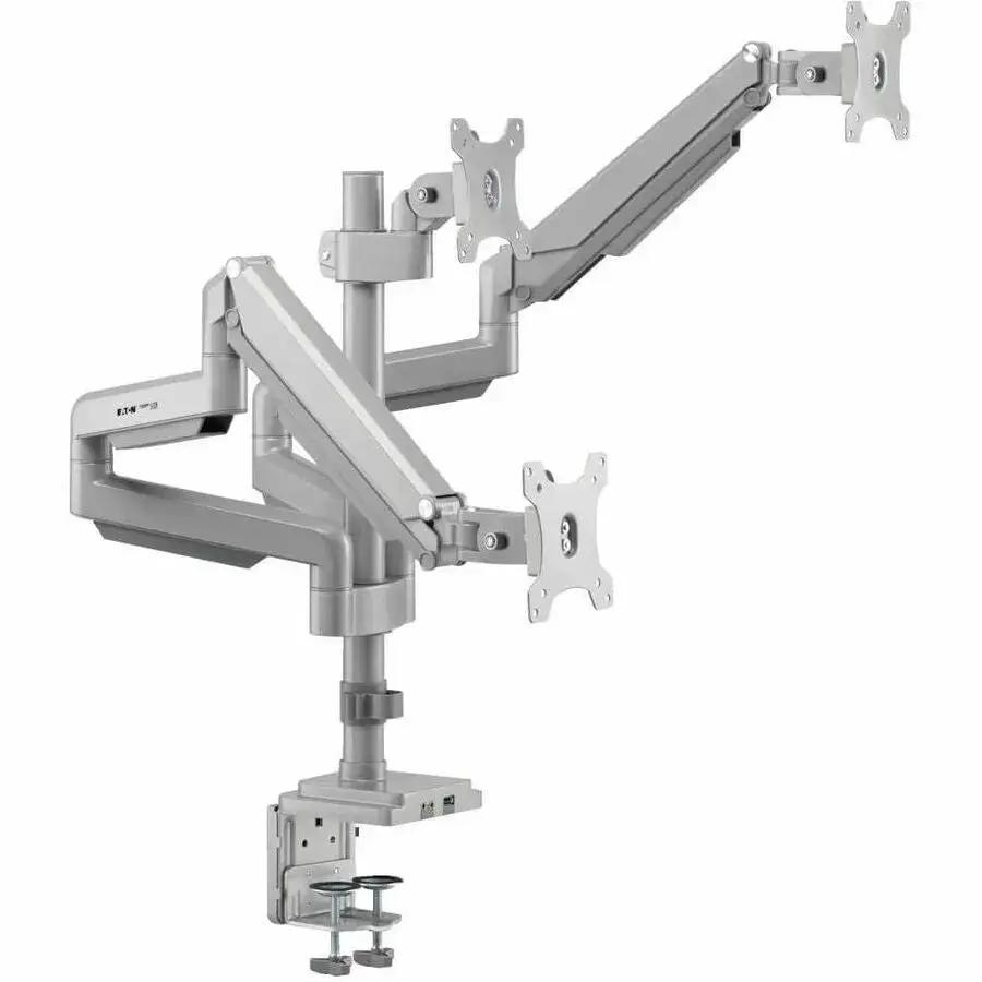Eaton Tripp Lite DDR1730TAL Triple-Display Flex-Arm Desktop Clamp with USB and Audio Ports by Eaton Corporation
