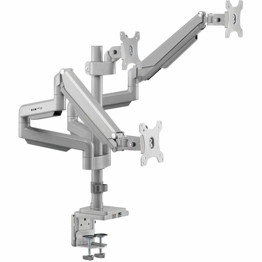 Eaton Tripp Lite Series DDR1730TAL Triple-Display Flex-Arm Desktop Clamp with USB and Audio Ports