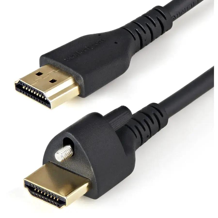 StarTech.com 2m (6ft) HDMI Cable with Locking Screw – 4K 60Hz HDR High-Speed HDMI 2.0 with Ethernet by STARTECH.COM