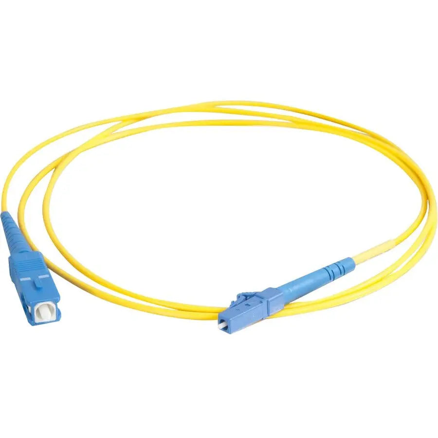 Legrand C2G 15M LC to SC Single-Mode Fiber Optic Patch Cable – 9/125 OS2, Yellow