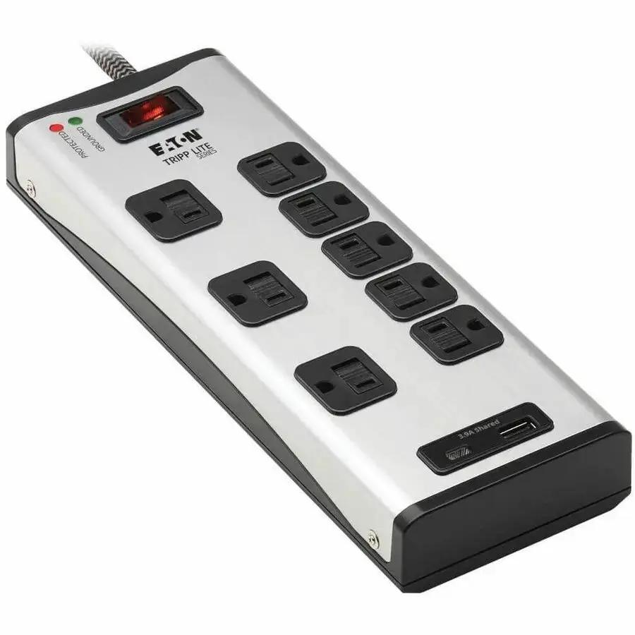 Eaton Corporation Tripp Lite TLM88USBC 8-Outlet Surge Protector with USB Charging - 8 ft Cord, 2100 Joules by Eaton Corporation