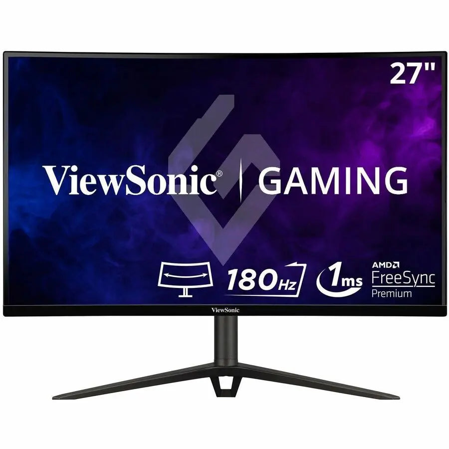 ViewSonic VX2718-2KPC-MHD 27-Inch QHD Curved Gaming Monitor with 180Hz Refresh Rate and FreeSync Premium Technology