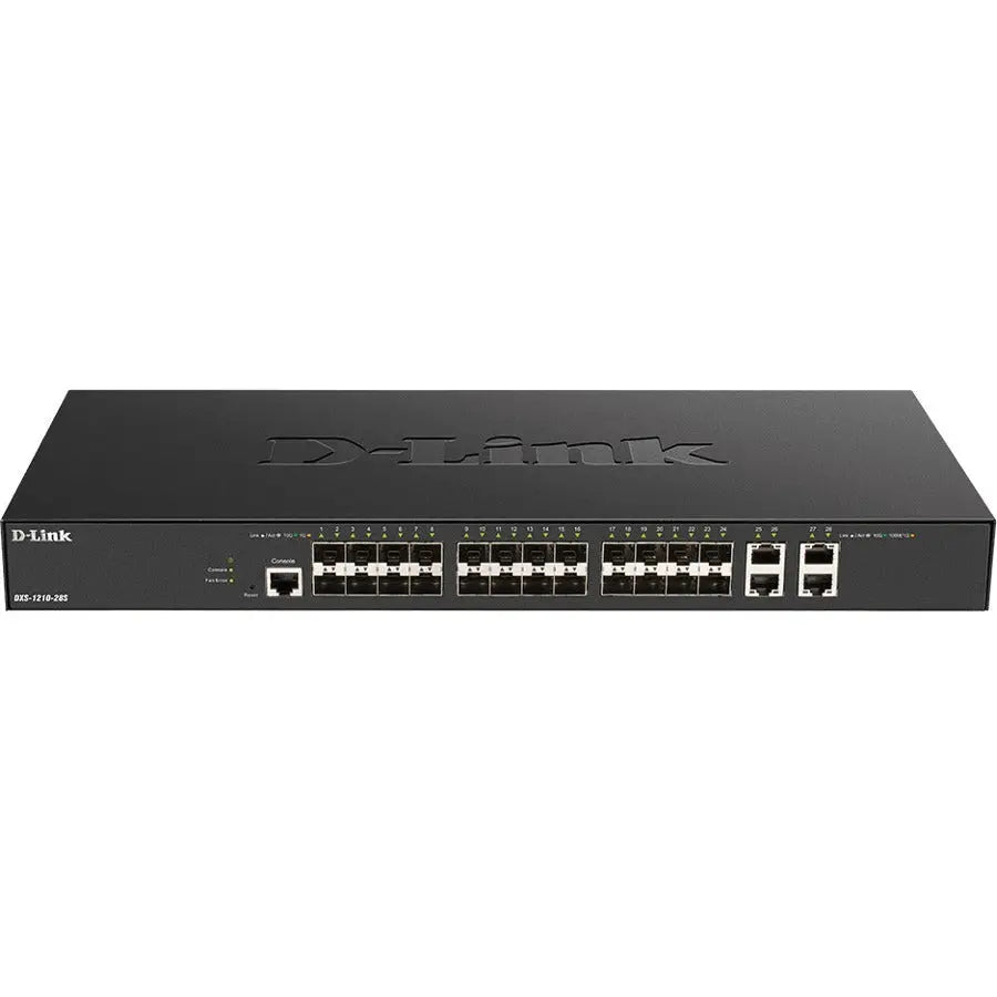 D-Link DXS-1210-28S 10-Gigabit Ethernet Switch with Fiber and Copper Ports for Scalable Business Networks