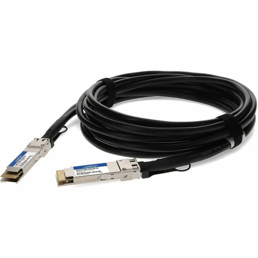 AddOn 200GBase-CU QSFP-DD to QSFP-DD Passive Twinax Cable, 2 Meters