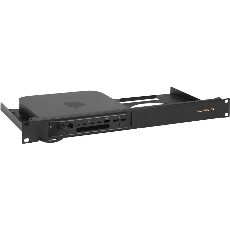 Rackmount.IT RM-AP-T1 Rackmount Kit for Apple Desktop Devices in Signal Black