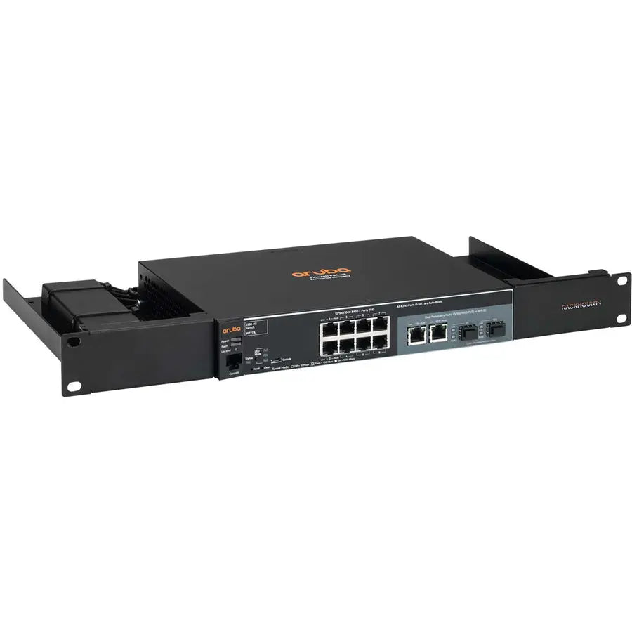 Rackmount.IT RM-HP-T1 Rack Mount for HPE and Aruba Desktop Appliances in Jet Black
