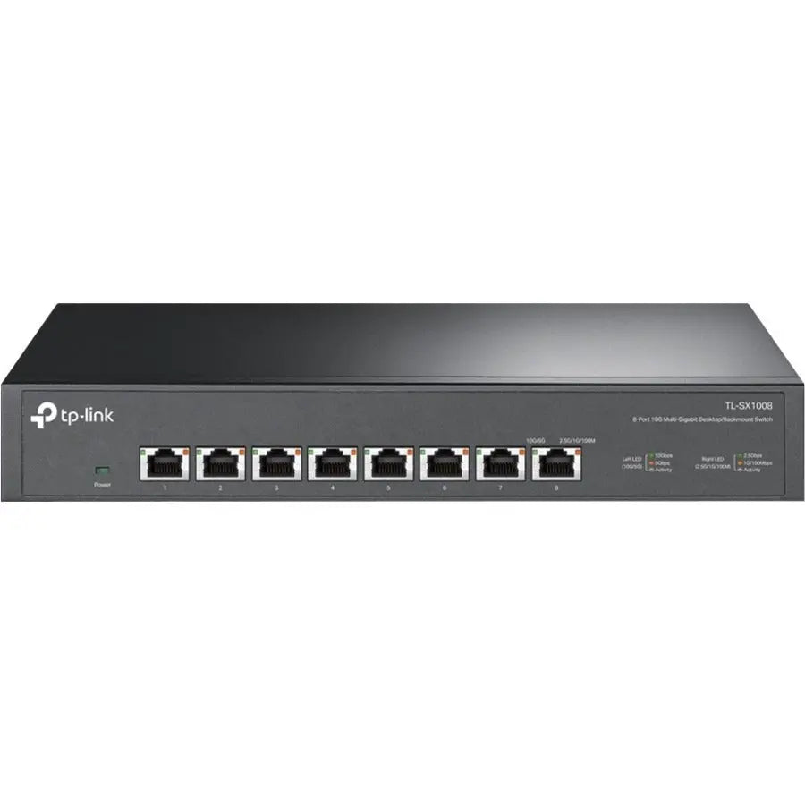 TP-Link TL-SX1008 8-Port 10G Multi-Gigabit Unmanaged Ethernet Switch for High-Speed Networking