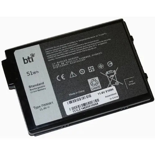BTI 7WNW1-BTI Dell Latitude Notebook Battery - 11.4V 4342mAh, Proprietary Battery Size, 18-Month Warranty