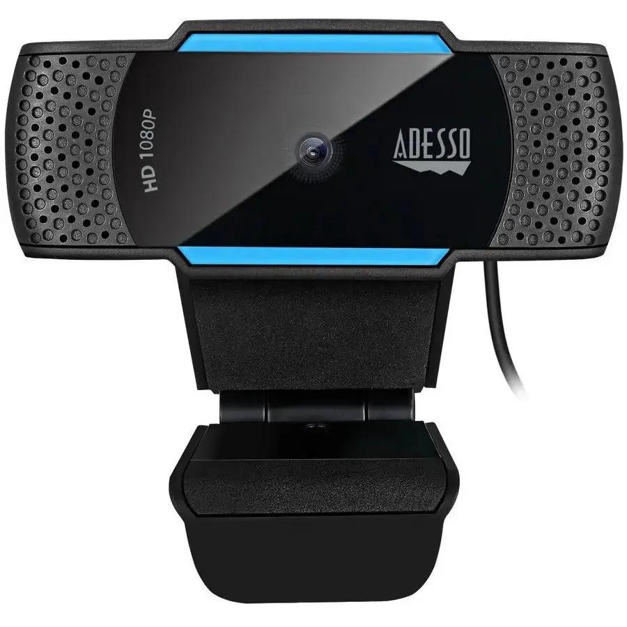 Adesso CyberTrack H5 TAA Compliant 1080P HD Auto Focus Desktop Webcam with Dual Microphones and Privacy Shutter by Adesso, Inc