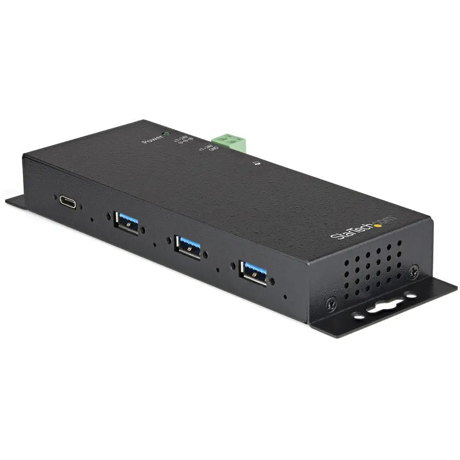 StarTech.com HB31C3A1CME 4-Port Industrial USB 3.2 Gen 2 Hub with Mounting Options and Power Delivery