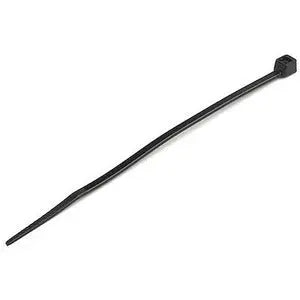 4XEM 100-Pack 8 Inch Black Nylon/Plastic Cable Ties for Indoor and Outdoor Use