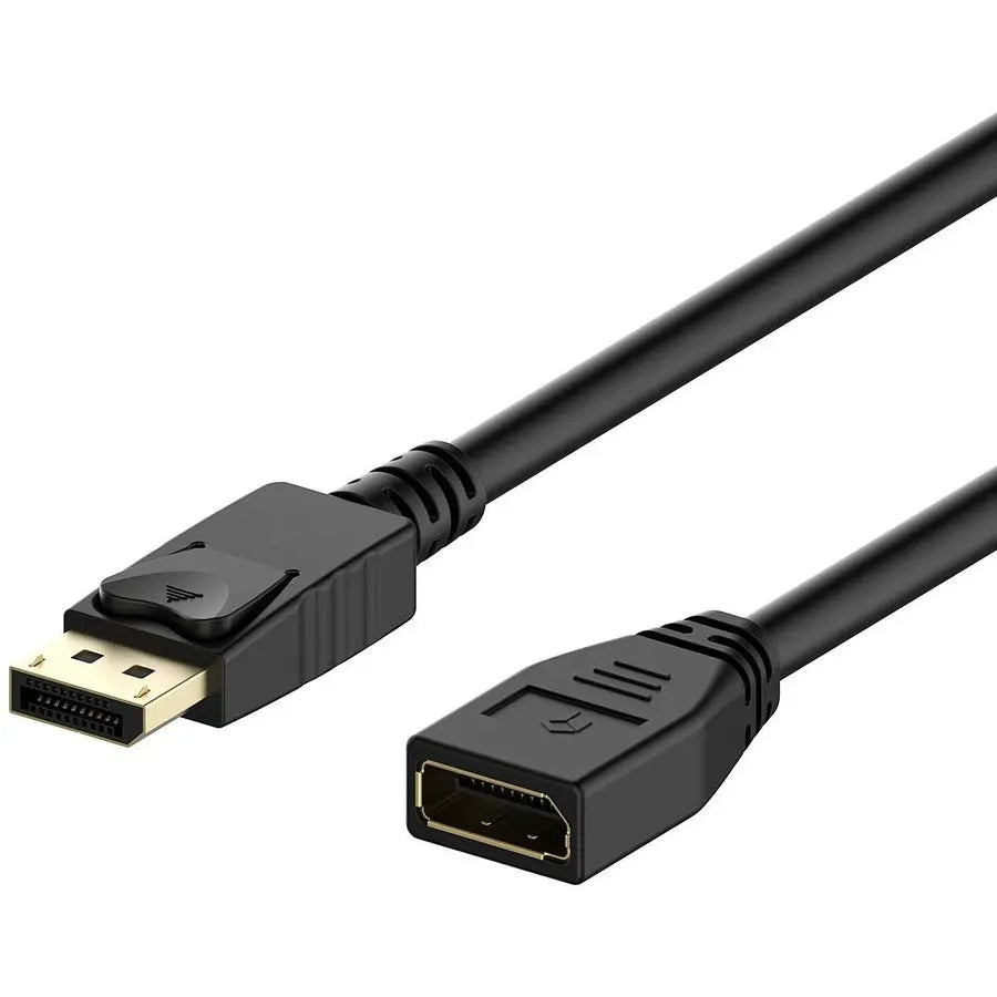 4XEM DisplayPort 6 ft Extension Cable - Supports 4K and Full HD Video with Secure Latching Connectors