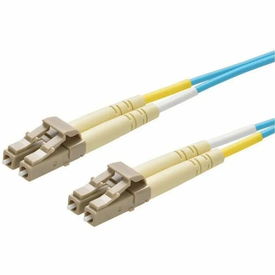 Monoprice Multi-Mode OM3 Fiber Optic Patch Cable - LC-LC Duplex, 8 Feet, Aqua