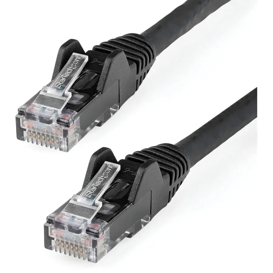 StarTech.com 6in LSZH CAT6 Ethernet Cable - Black Snagless Patch Cord with 10GbE and 100W PoE Support