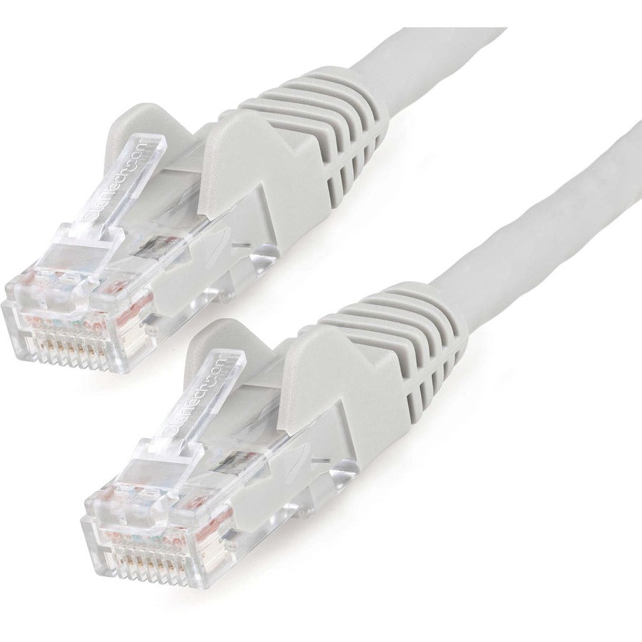 StarTech.com 10ft LSZH CAT6 Ethernet Cable – Gray Snagless Patch Cord for High-Speed Networking and PoE Applications