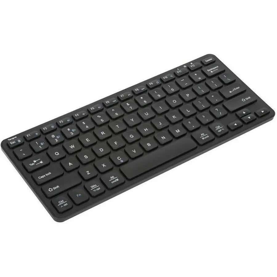 Targus Compact Multi-Device Bluetooth Antimicrobial Keyboard, Black – Wireless, Portable, and Compatible with Multiple Operating Systems
