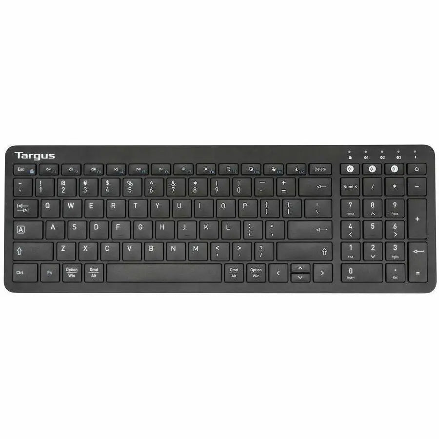 Targus Midsize Multi-Device Bluetooth Antimicrobial Keyboard – Black, Part AKB863US