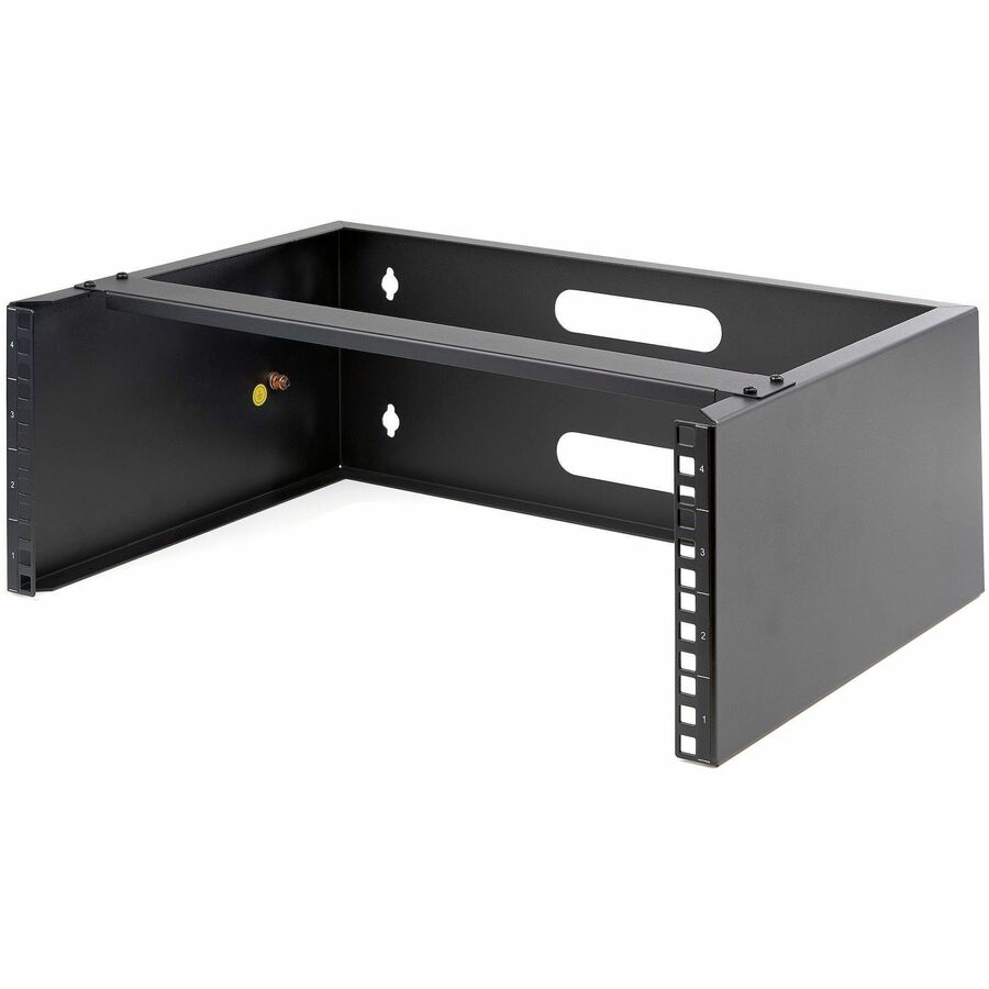 StarTech.com 4U Wall Mount Rack, 14-Inch Deep, 19-Inch Network Wall Mount Bracket for Patch Panels and IT Equipment