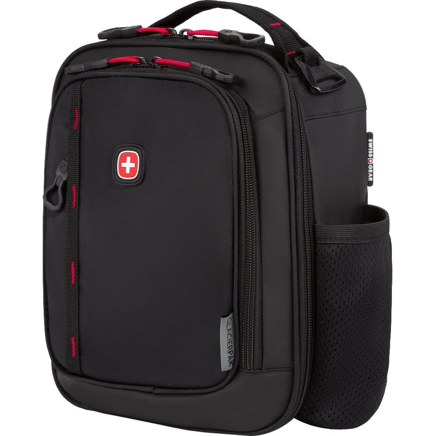 SWISSGEAR 3999 Insulated Lunch Bag, Black and Red, Part Number 3999202447