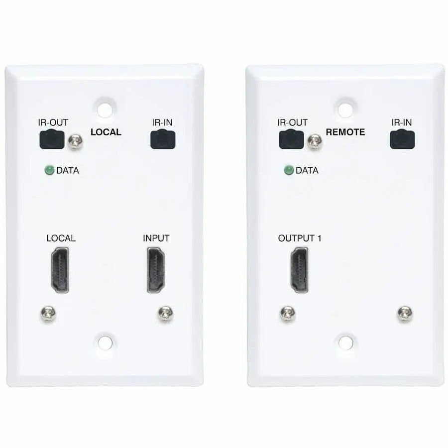 Eaton Tripp Lite Series B127A-1A1-FHFH 4K HDMI Extender Kit with Wall Plate Design