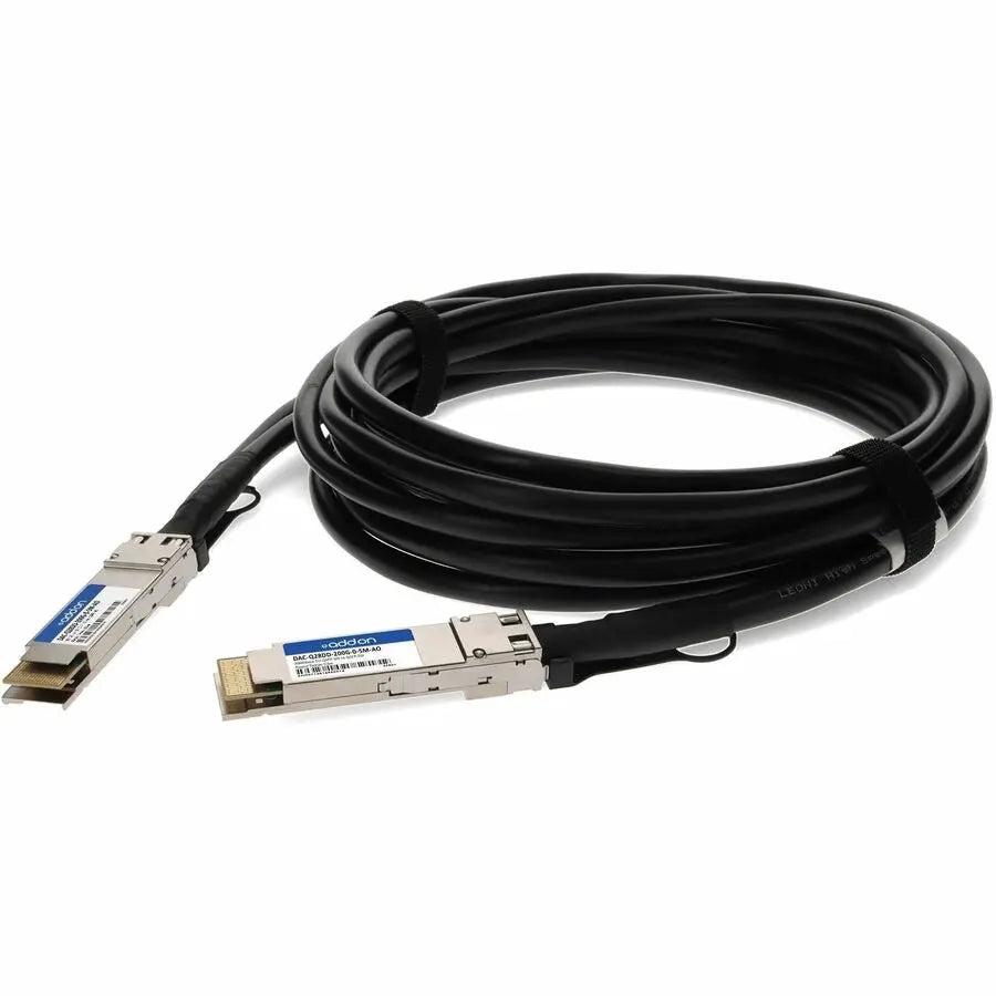 AddOn Dell® DAC-Q28DD-200G-0-5M Compatible 200GBase-CU QSFP-DD Passive Twinax Direct Attach Cable