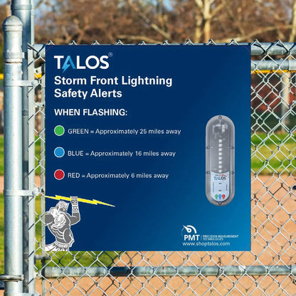 TALOS Standard Lightning Detector with 14 x 14 Safety Sign Kit