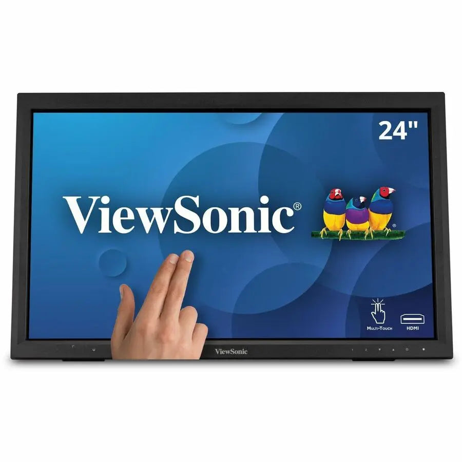 ViewSonic TD2423D 24-Inch Full HD Touch Screen Monitor with 10-Point IR Touch Technology, VESA Compatibility and Eye Care Features