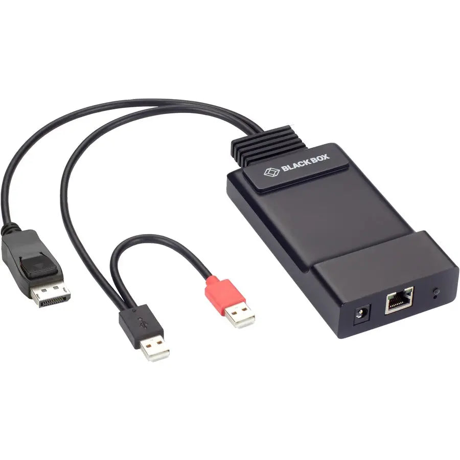 Black Box Emerald EMD200DP-T Zero U DP KVM-Over-IP Transmitter – 1920x1200 Full HD DisplayPort Video, USB Powered, Small Form Factor