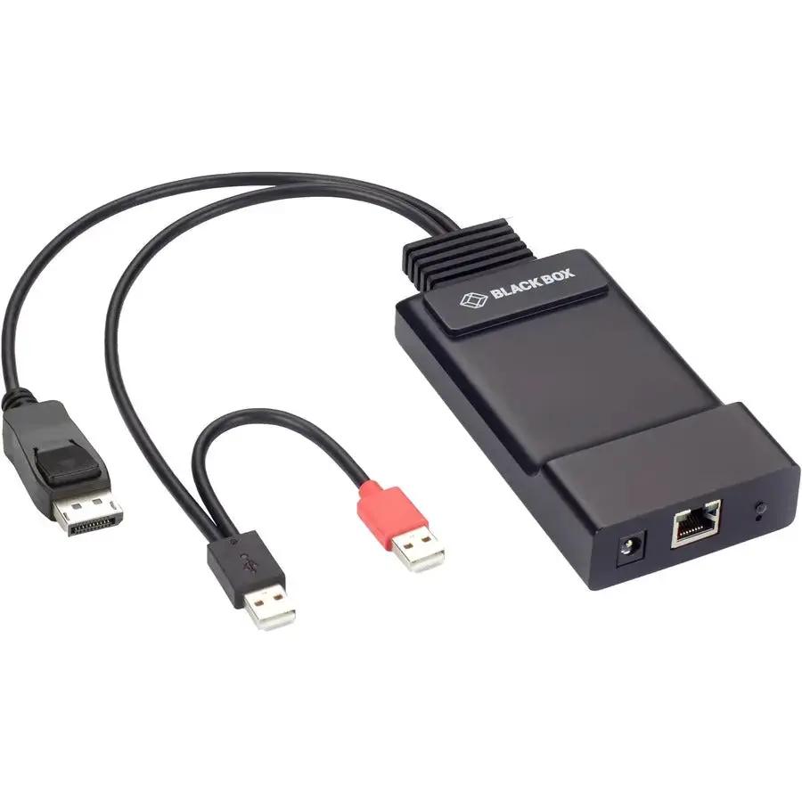Black Box Emerald EMD200DP-T Zero U DP KVM-Over-IP Transmitter – 1920x1200 Full HD DisplayPort Video, USB Powered, Small Form Factor by Black Box Corporation