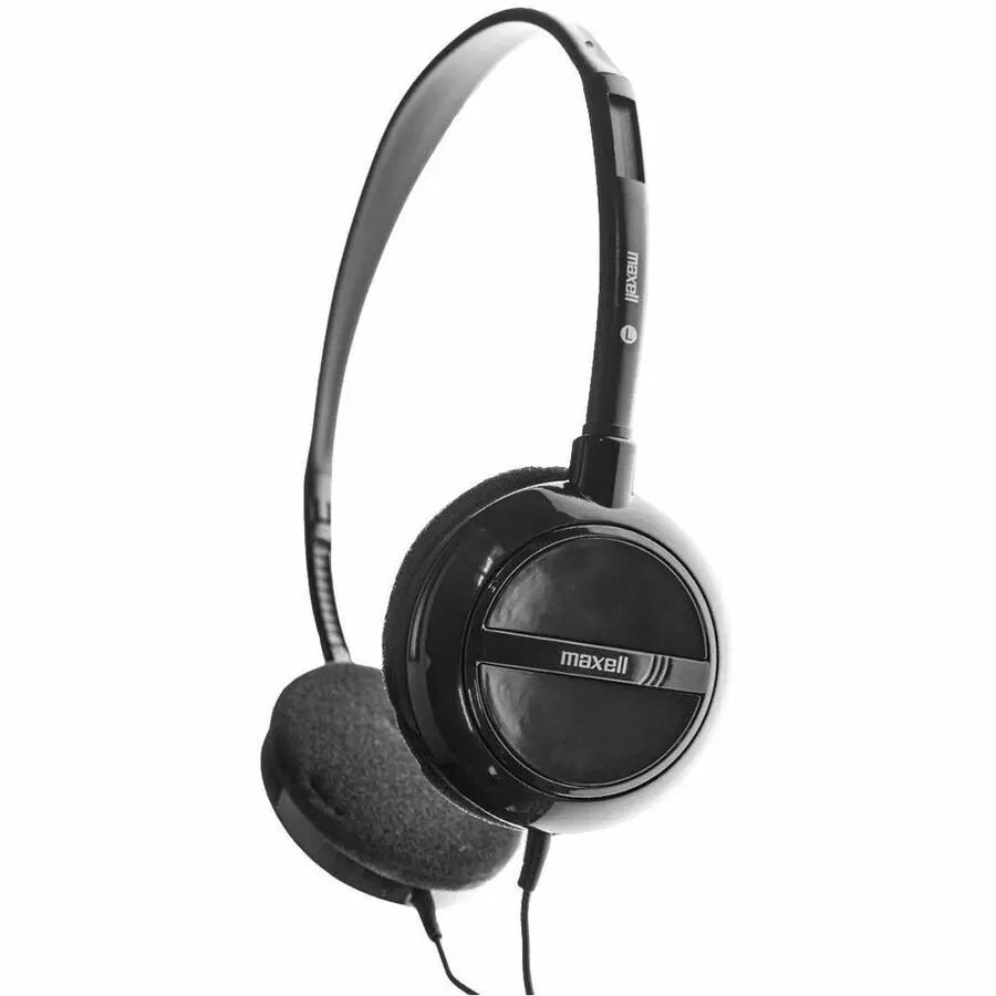 Maxell HP200MIC Headset with Adjustable Headband and Swivel Earcups for Comfortable Telework and Education