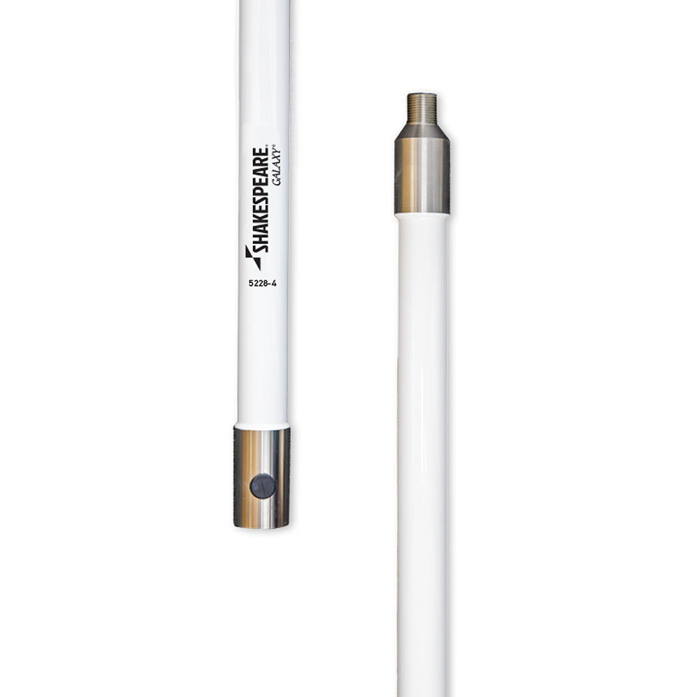 Shakespeare Galaxy Style 5228-4 4 ft Heavy-Duty Extension Mast for Marine and RV Antennas