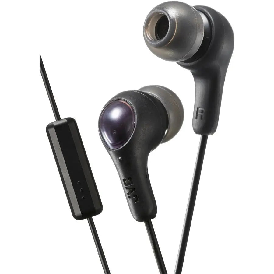 JVC Gumy Plus HA-FX7M In-Ear Headphones with Microphone and Remote – Compatible with iPod, iPad, iPhone, and Android Devices