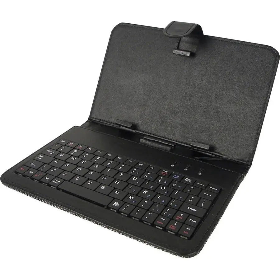 Supersonic SC-310KB 10-Inch Tablet Keyboard and Leather Cover Case in Black