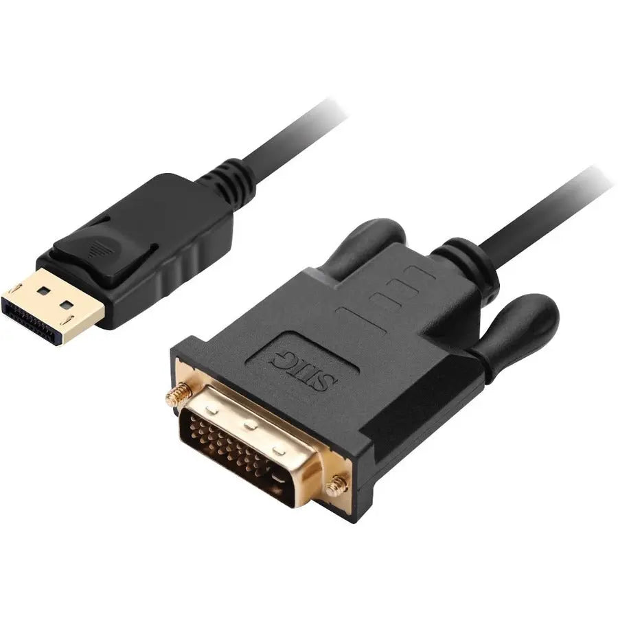 SIIG Inc DisplayPort to DVI-D 6ft Cable for High-Resolution Video Support