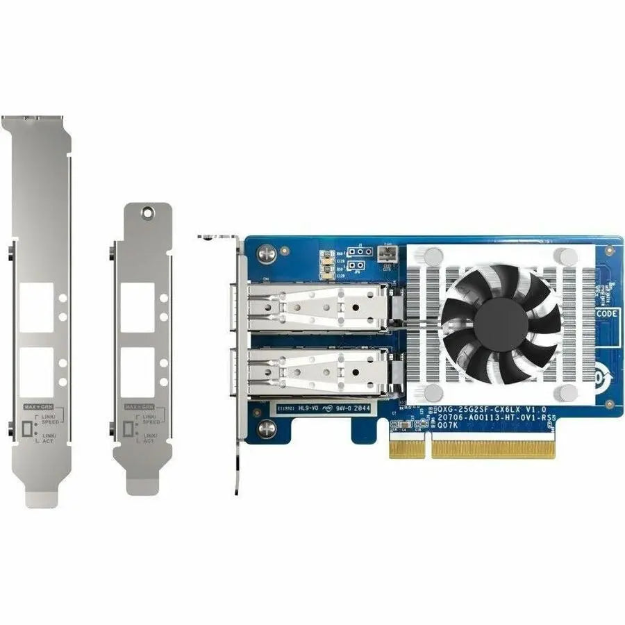 QNAP QXG-25G2SF-CX6 25GbE Dual Port PCIe Network Card for High-Speed Data Transfer
