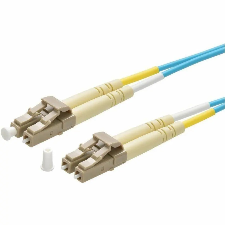 Monoprice Multi-Mode OM4 Fiber Optic Patch Cable - LC-LC Duplex, 7m, Aqua