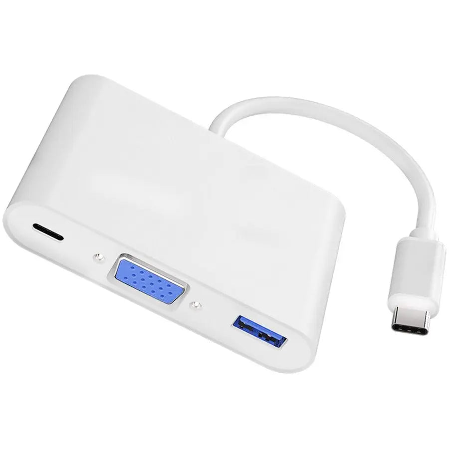 4XEM 3-in-1 USB-C Docking Station with VGA, USB 3.0, and Power Delivery - Model 4XUSBCHUB03