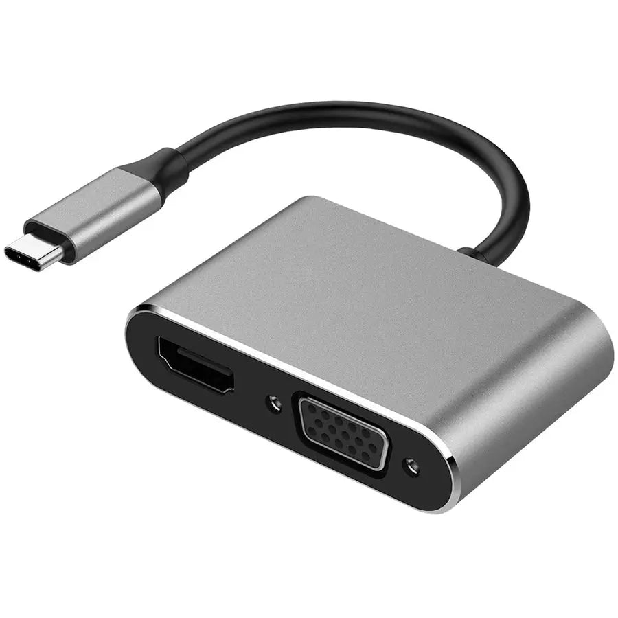 4XEM VGA and HDMI 2-in-1 USB-C 4K Docking Station for Windows & Mac - Model 4XUSBCHUB04