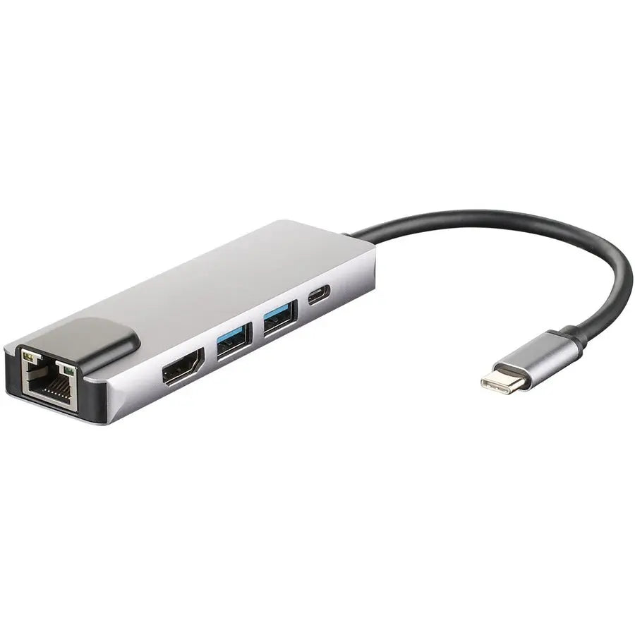 4XEM 5-in-1 HDMI, RJ-45, USB 3.0, USB-C Docking Station Part #4XUSBCHUB08
