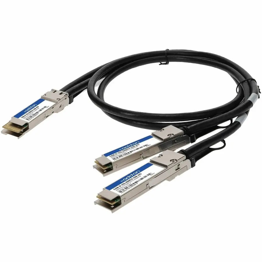 AddOn Arista Networks CAB-D-2Q-200G-2-5M Compatible TAA Compliant 200GBase-CU QSFP-DD to Dual QSFP28 100G Direct Attach Cable (Passive, 2.5 meters)