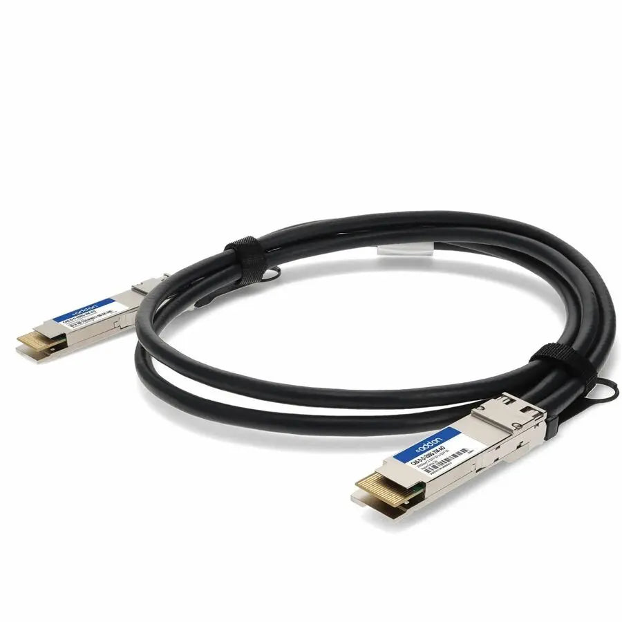 AddOn ARISTA CAB-D-D-200G-2M Twinaxial Network Cable – 200GBase-CU QSFP-DD to QSFP-DD, 2 Meters, TAA Compliant