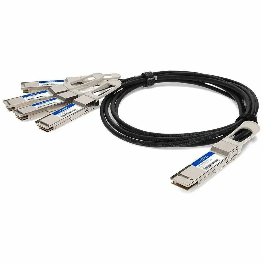 AddOn DELL DAC-Q56DD-4Q28-1M Twinaxial Network Cable – 200GBase-CU QSFP-DD to 4xQSFP28, 1 Meter
