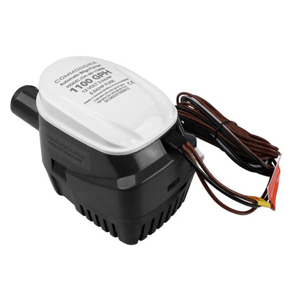 Commodore 1100 GPH 60 Series Automatic Bilge Pump - 12V for Reliable Water Removal