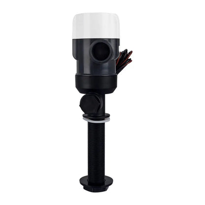 Commodore 1100 GPH Vertical Livewell Pump - Long 12V for Marine Baitwell and Livewell Systems