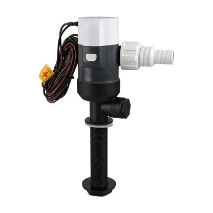 Commodore 1100 GPH Vertical Livewell Pump - Long 12V for Marine Baitwell and Livewell Systems