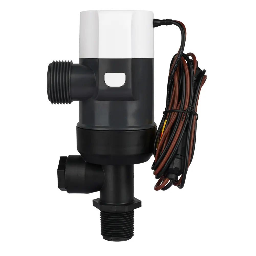 Commodore 1100 GPH Vertical Livewell Pump - Short 12V for Marine and Fishing Applications