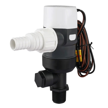 Commodore 1100 GPH Vertical Livewell Pump - Short 12V for Marine and Fishing Applications