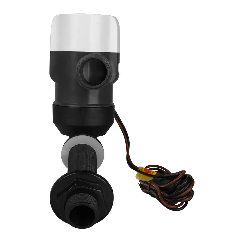 Commodore 1100 GPH Angled Livewell Pump - 12V for Marine Freshwater Systems